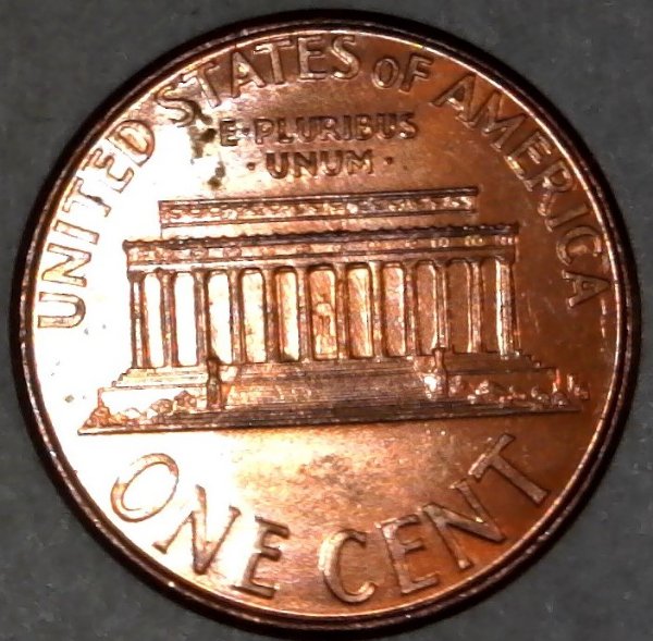 2005-P-Lincoln-Memorial-Cent-With-Nice-Column-Bar-DDR-Right-Side